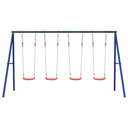 vidaXL Outdoor Swing Set with 4 Swings