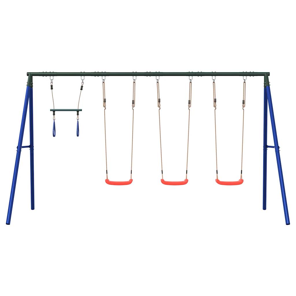 vidaXL Outdoor Swing Set with Swings and Trapeze