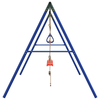 vidaXL Outdoor Swing Set with Swings, Trapeze, Ladder