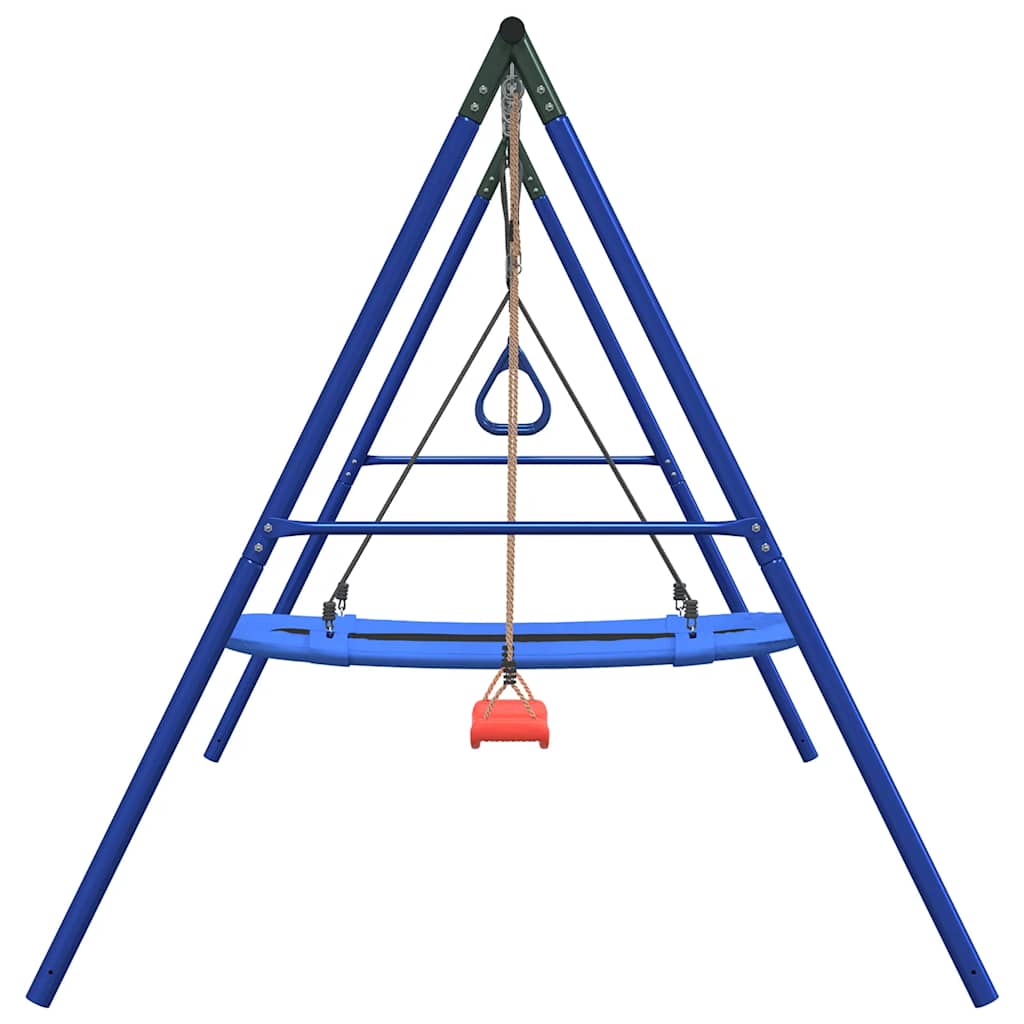 vidaXL Outdoor Swing Set with Swing, Trapeze, Nest Swing