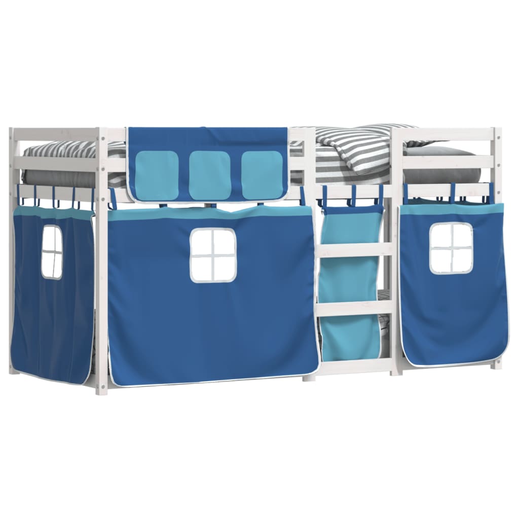 vidaXL Bunk Bed without Mattress Blue 80x200 cm Solid Wood Pine