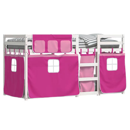vidaXL Bunk Bed without Mattress Pink 80x200 cm Solid Wood Pine