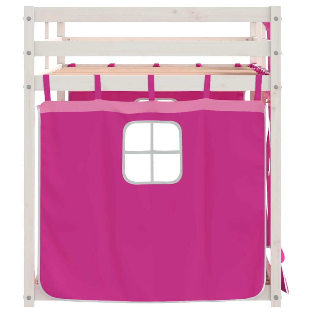 vidaXL Bunk Bed without Mattress Pink 80x200 cm Solid Wood Pine