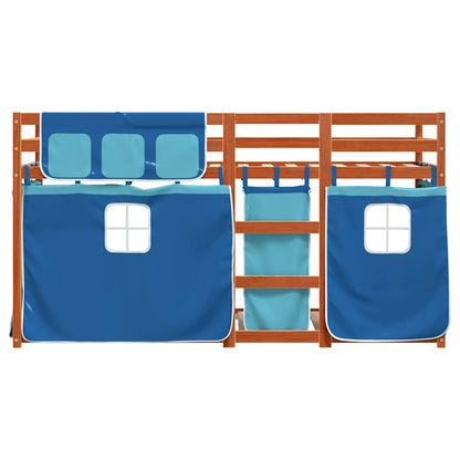 vidaXL Bunk Bed without Mattress Blue 90x200 cm Solid Wood Pine
