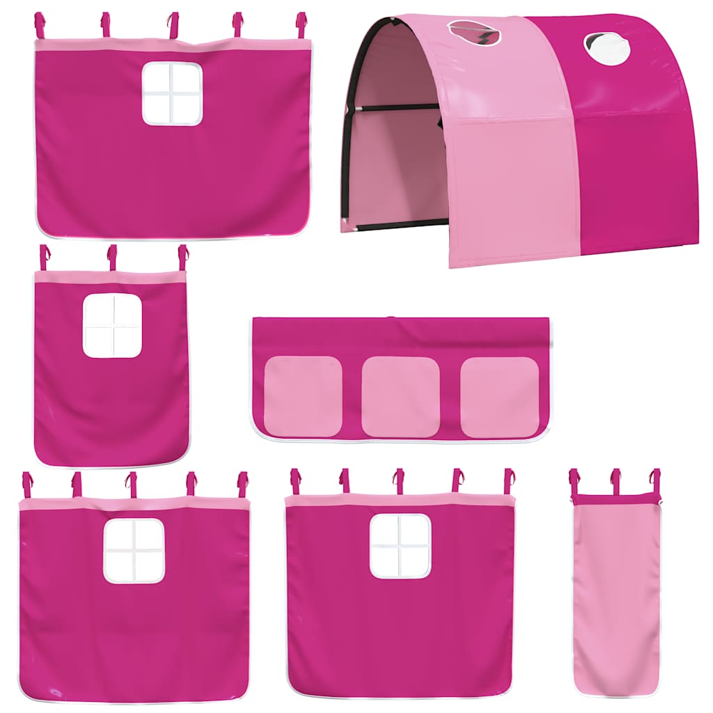 vidaXL Bunk Bed without Mattress Pink 80x200 cm Solid Wood Pine