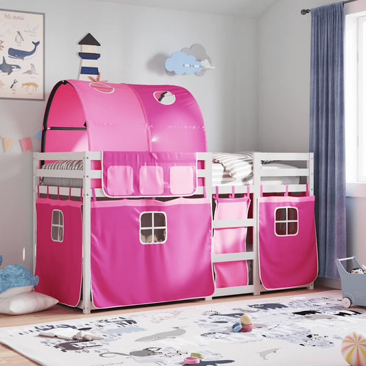 vidaXL Bunk Bed without Mattress Pink 80x200 cm Solid Wood Pine