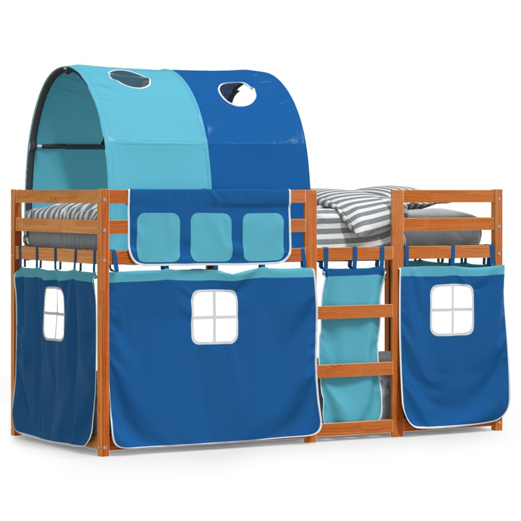 vidaXL Bunk Bed without Mattress Blue 90x200 cm Solid Wood Pine