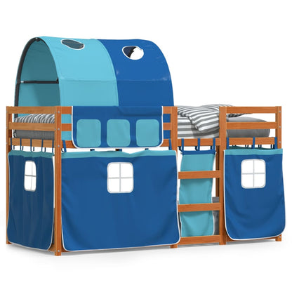 vidaXL Bunk Bed without Mattress Blue 90x200 cm Solid Wood Pine