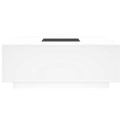 vidaXL Coffee Table with Infinity LED White 100x100x40 cm