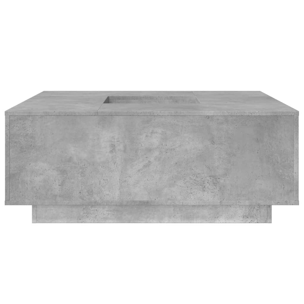 vidaXL Coffee Table Concrete Grey 100x100x40 cm Engineered Wood