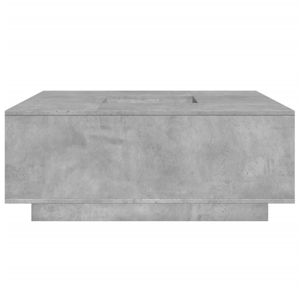 vidaXL Coffee Table Concrete Grey 100x100x40 cm Engineered Wood