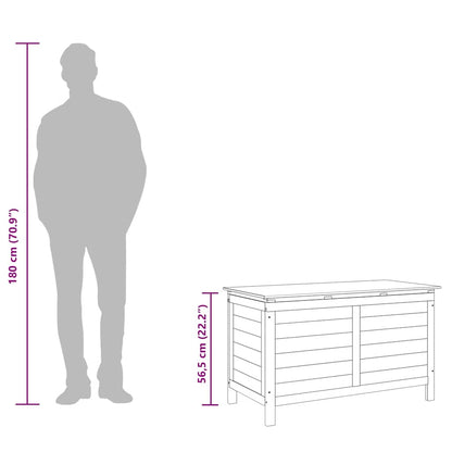 vidaXL Outdoor Cushion Box 99x50x56.5 cm Solid Wood Fir