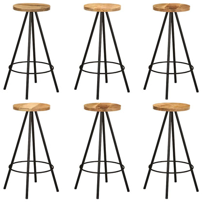 vidaXL 7 Piece Bar Set Solid Wood Mango