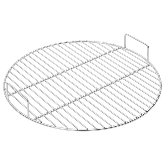 vidaXL BBQ Grill Grate with Handles Round Ø44.5 cm 304 Stainless Steel