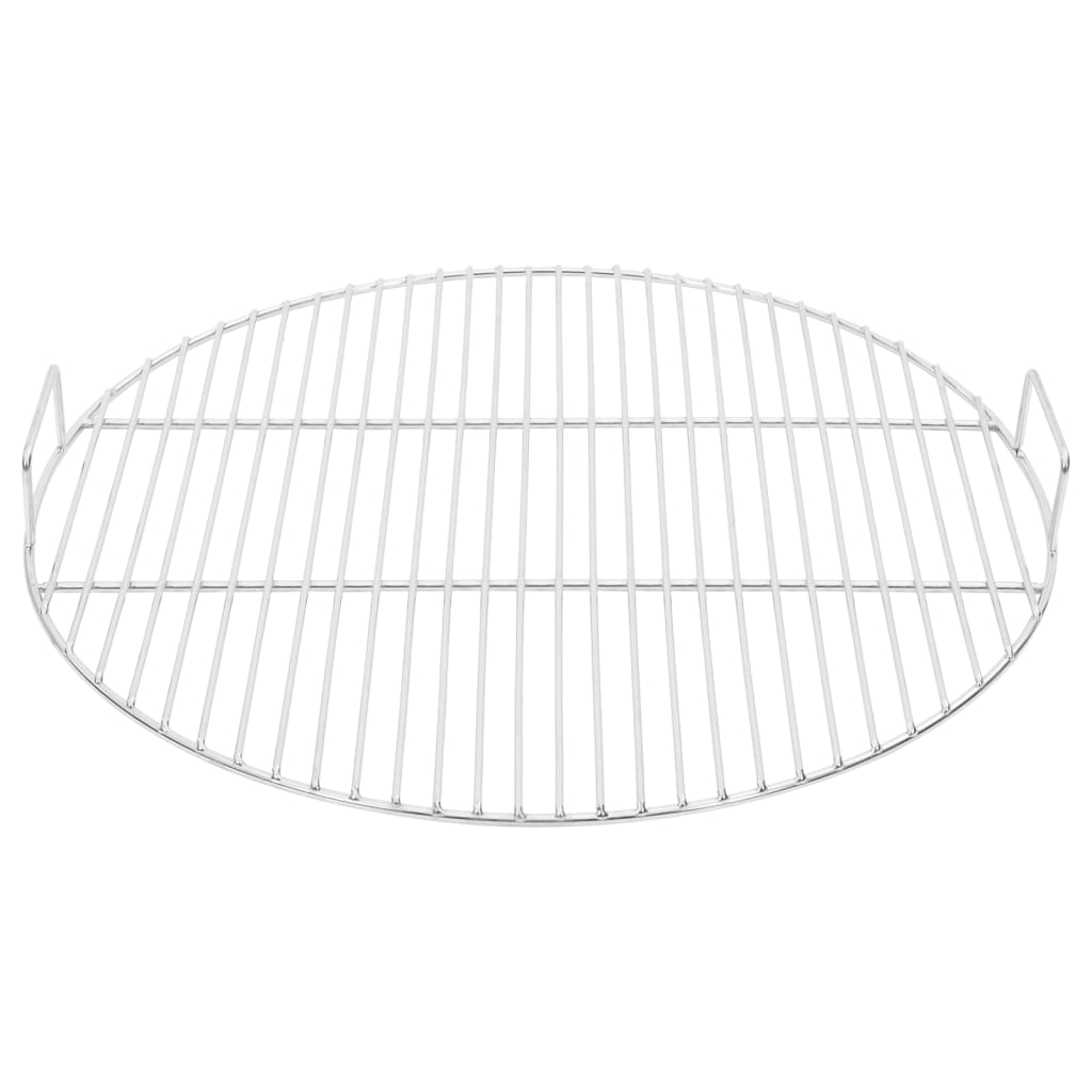 vidaXL BBQ Grill Grate with Handles Round Ø54 cm 304 Stainless Steel