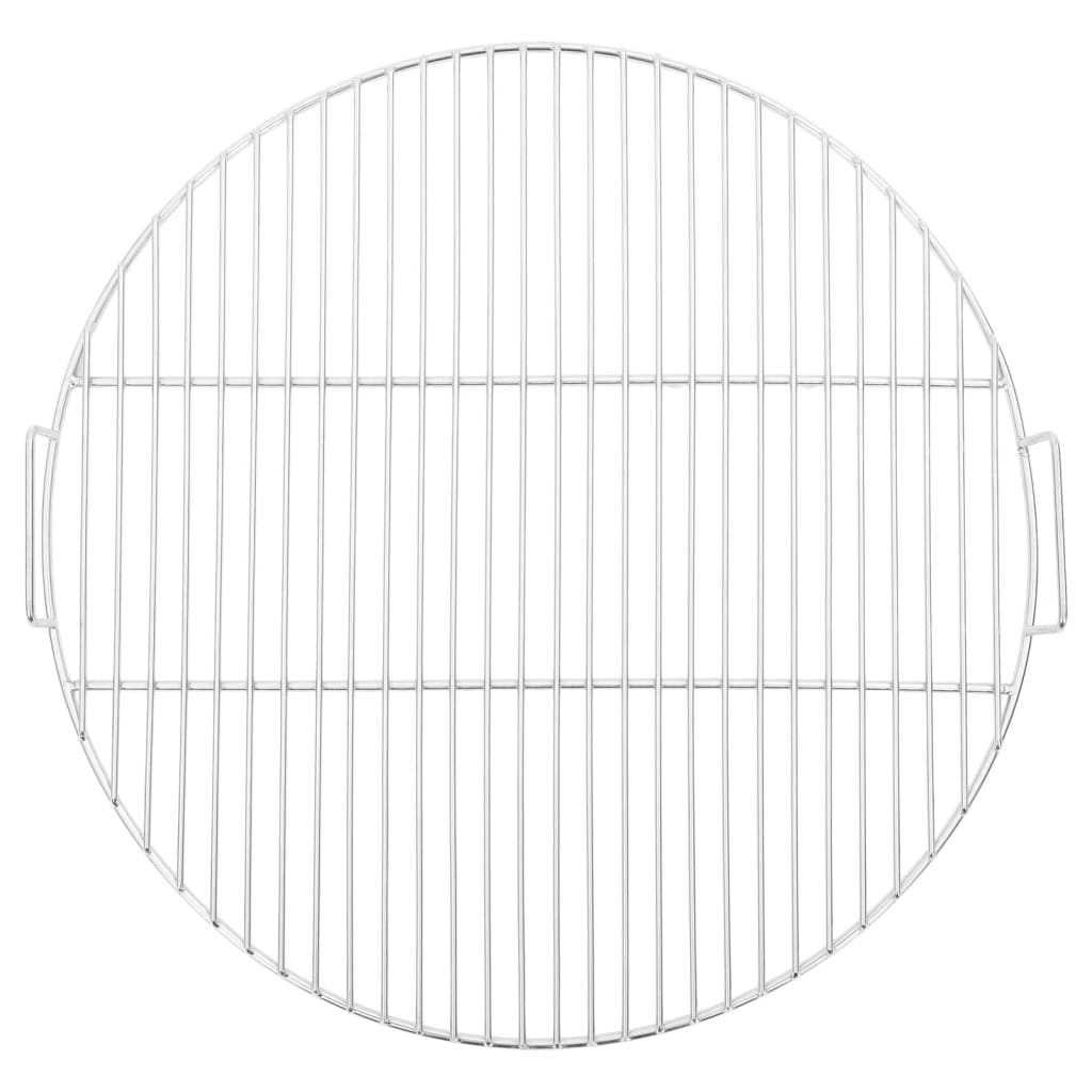 vidaXL BBQ Grill Grate with Handles Round Ø54 cm 304 Stainless Steel