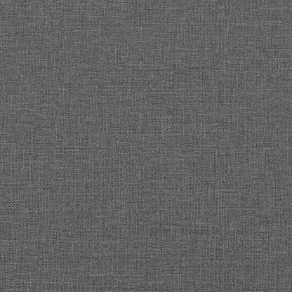 vidaXL Bed Frame without Mattress Dark Grey Single Fabric