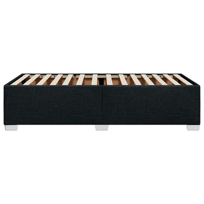 vidaXL Bed Frame without Mattress Black Single Fabric