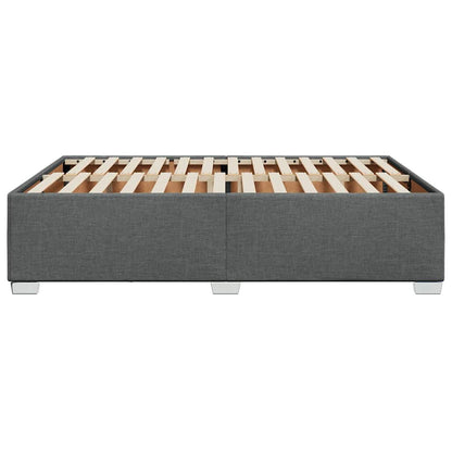 vidaXL Bed Frame without Mattress Dark Grey Double Fabric