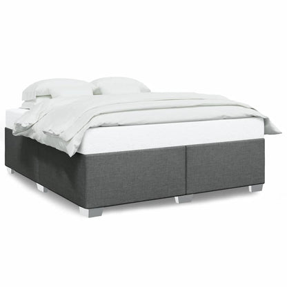 vidaXL Bed Frame without Mattress Dark Grey Super King Fabric