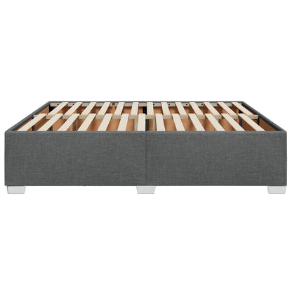 vidaXL Bed Frame without Mattress Dark Grey Super King Fabric