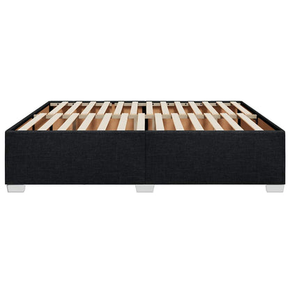 vidaXL Bed Frame without Mattress Black Super King Fabric