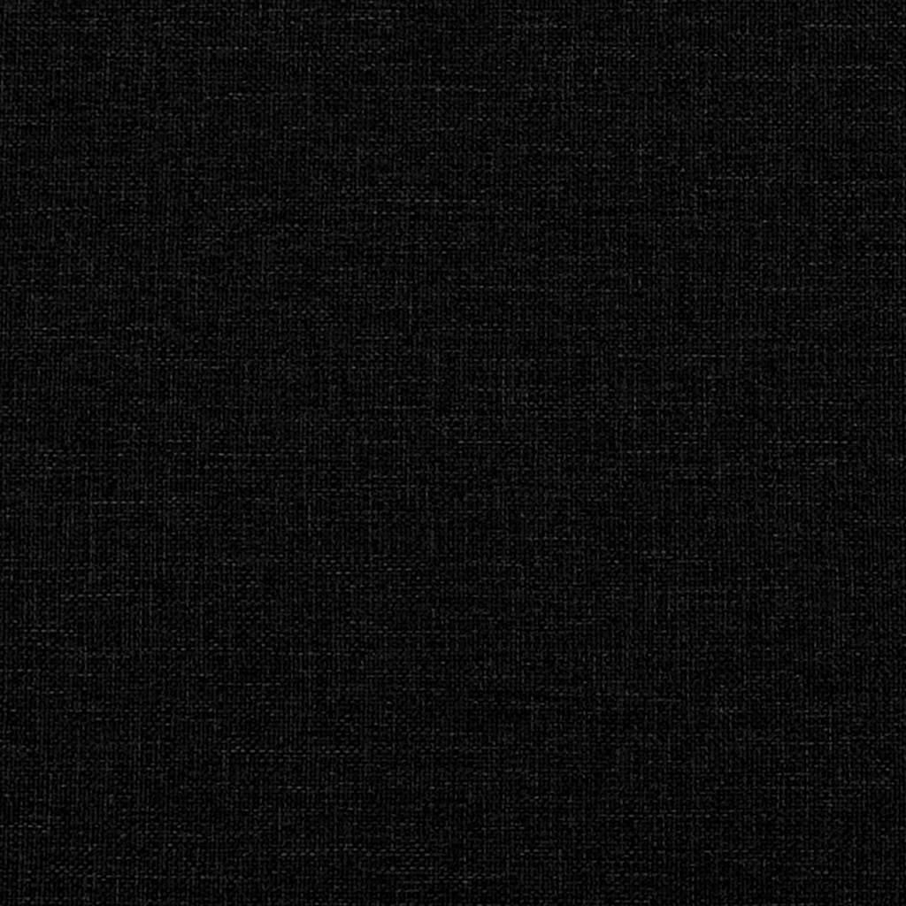 vidaXL Bed Frame without Mattress Black Super King Fabric