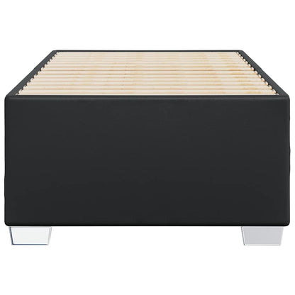 vidaXL Bed Frame without Mattress Black Single Faux Leather