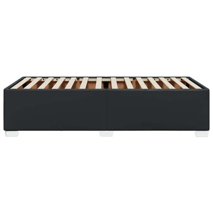 vidaXL Bed Frame without Mattress Black Single Faux Leather
