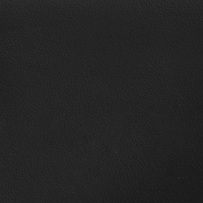 vidaXL Bed Frame without Mattress Black Single Faux Leather