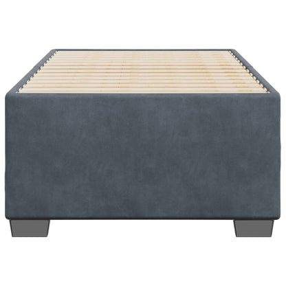 vidaXL Bed Frame without Mattress Dark Grey 90x190 cm Single Velvet