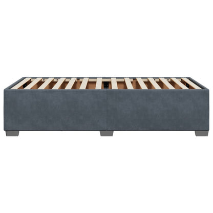vidaXL Bed Frame without Mattress Dark Grey 90x190 cm Single Velvet