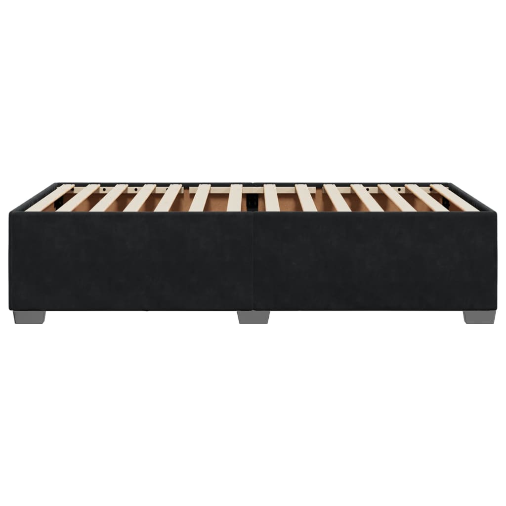 vidaXL Bed Frame without Mattress Black 90x190 cm Single Velvet