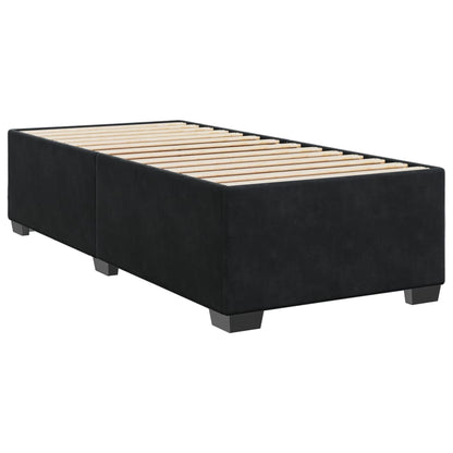 vidaXL Bed Frame without Mattress Black 90x190 cm Single Velvet