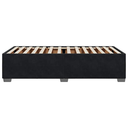 vidaXL Bed Frame without Mattress Black Single Velvet