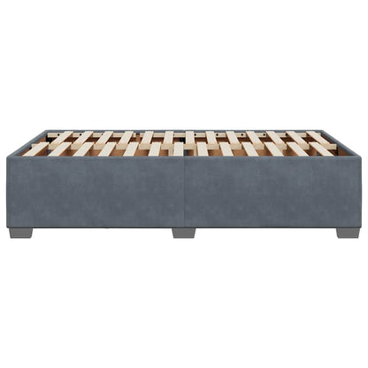 vidaXL Bed Frame without Mattress Dark Grey Double Velvet