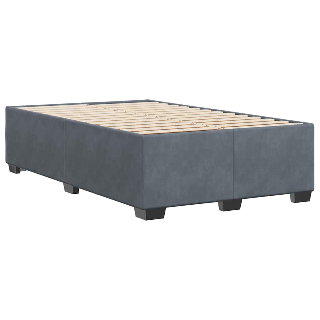 vidaXL Bed Frame without Mattress Dark Grey Double Velvet