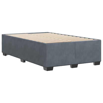 vidaXL Bed Frame without Mattress Dark Grey Double Velvet