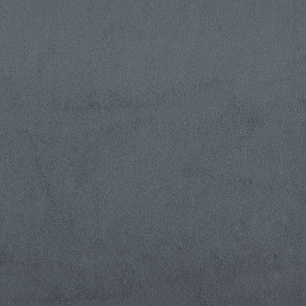 vidaXL Bed Frame without Mattress Dark Grey Super King Velvet