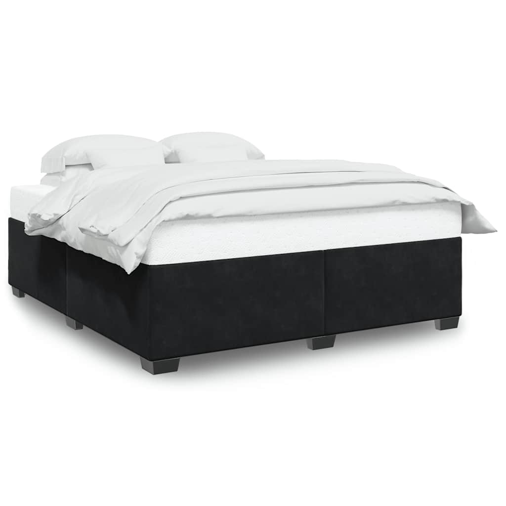 vidaXL Bed Frame without Mattress Black Super King Velvet (UK/IE/FI/NO only)