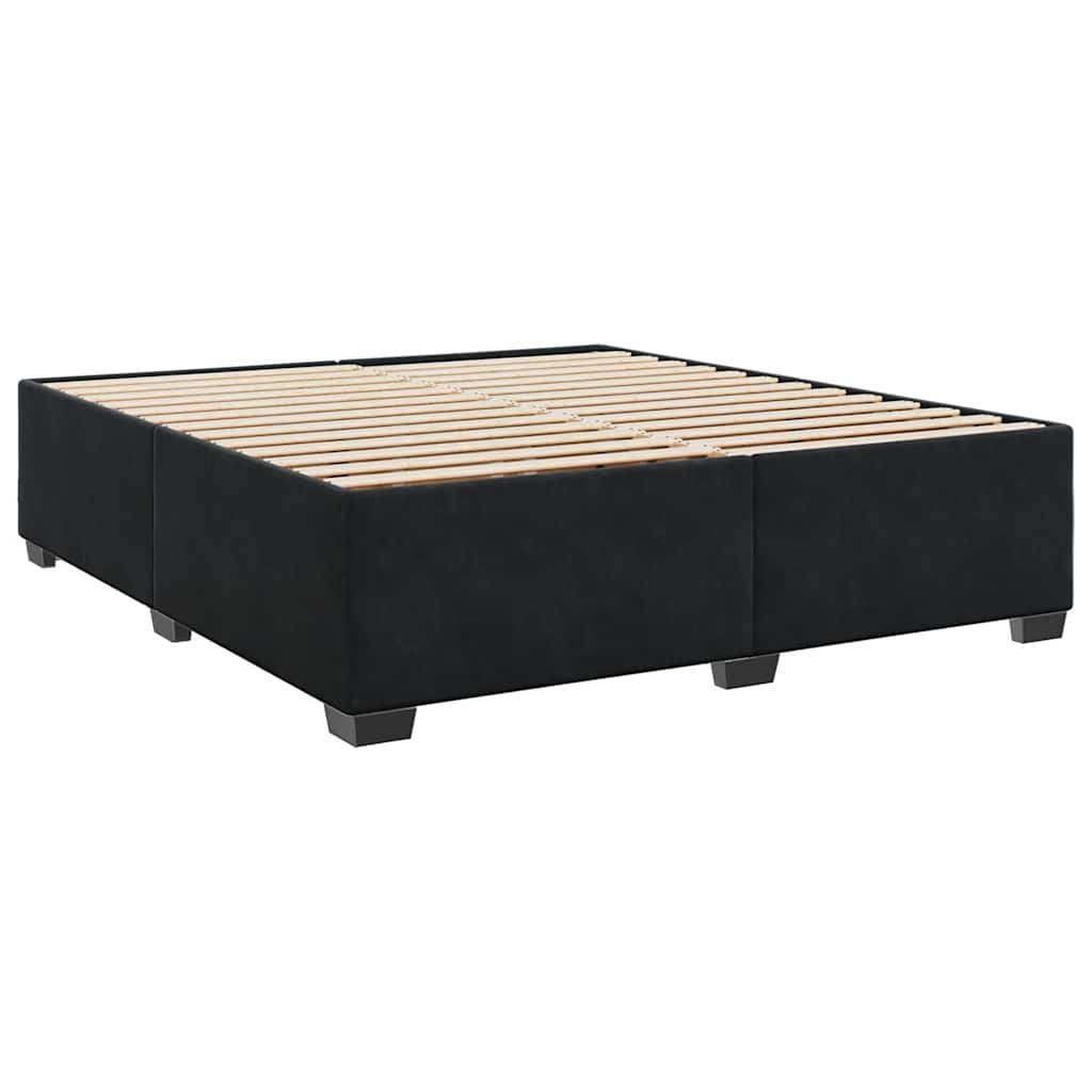 vidaXL Bed Frame without Mattress Black Super King Velvet (UK/IE/FI/NO only)