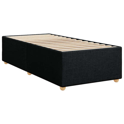 vidaXL Bed Frame without Mattress Black Single Fabric