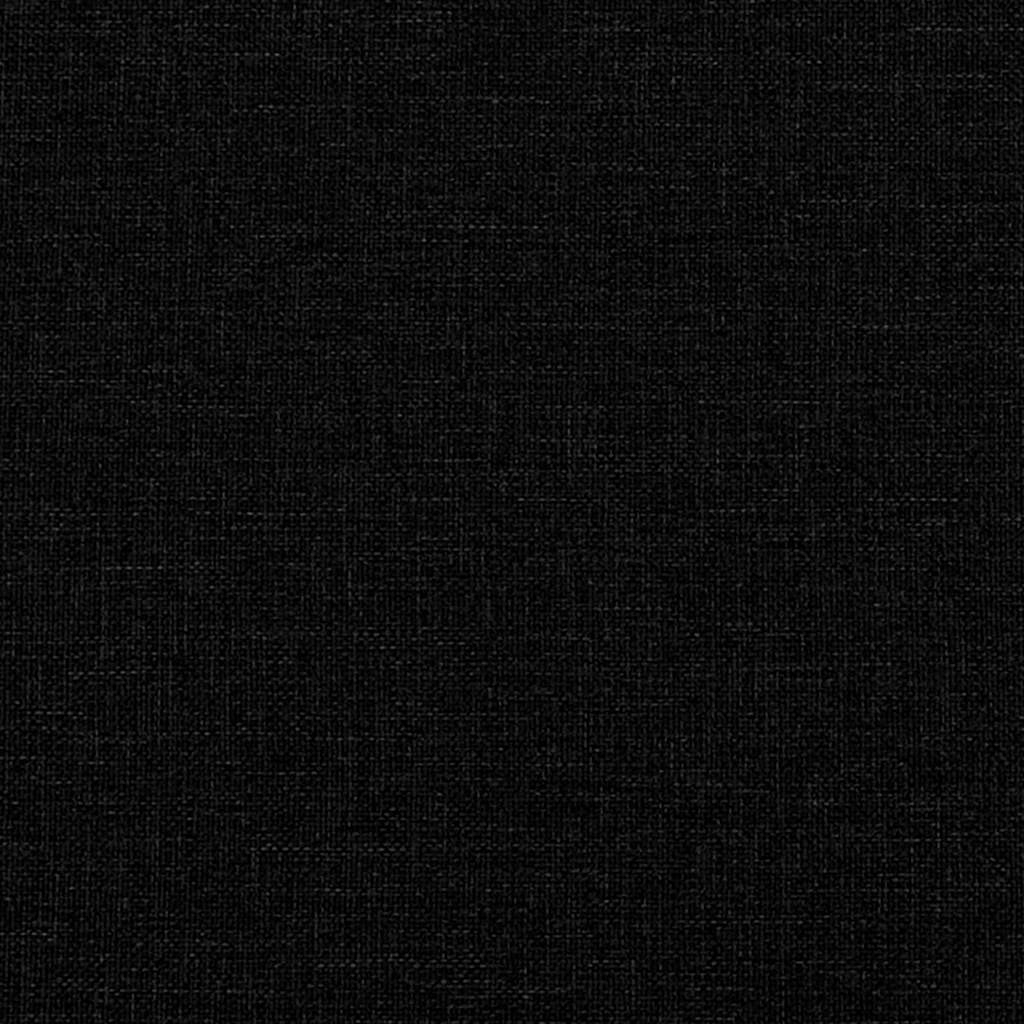 vidaXL Bed Frame without Mattress Black Single Fabric