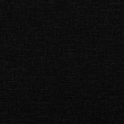 vidaXL Bed Frame without Mattress Black Single Fabric