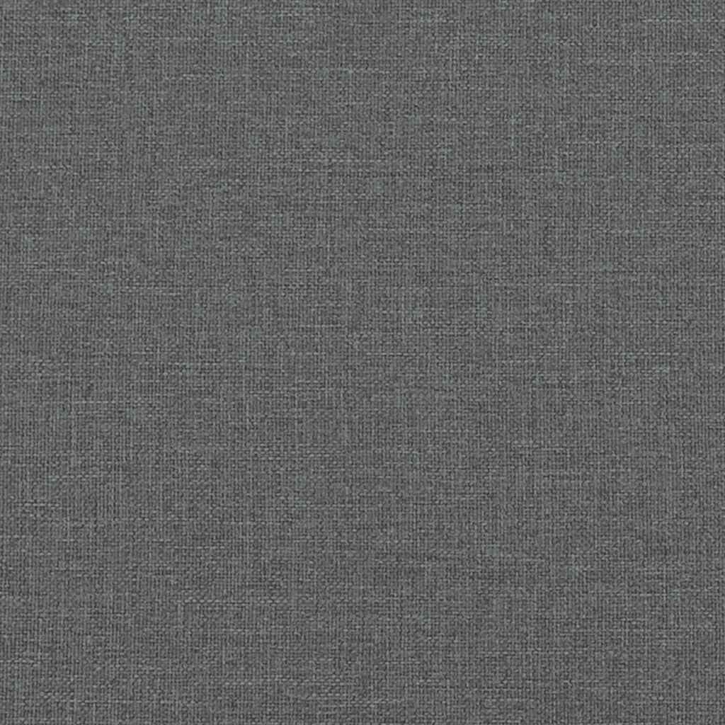vidaXL Bed Frame without Mattress Dark Grey Double Fabric