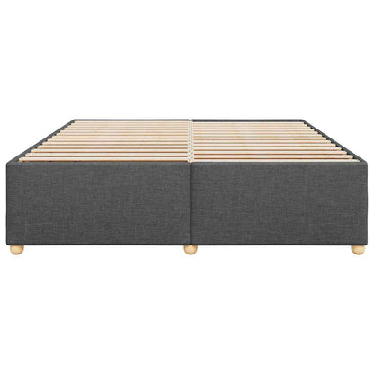 vidaXL Bed Frame without Mattress Dark Grey Super King Fabric