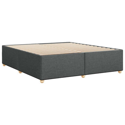 vidaXL Bed Frame without Mattress Dark Grey Super King Fabric