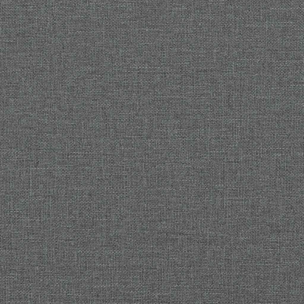 vidaXL Bed Frame without Mattress Dark Grey Super King Fabric