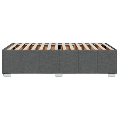vidaXL Bed Frame without Mattress Dark Grey Single Fabric