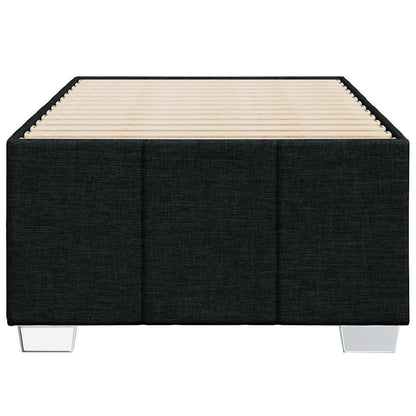 vidaXL Bed Frame without Mattress Black Single Fabric